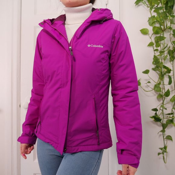 Columbia Fuchsia Wind Jacket, size US S/XS, perfect for skiing! - Picture 9 of 13